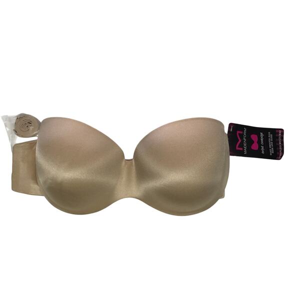 Maidenform Extra Coverage Nude Strapless Multi-Way Bra Size 34D NWT - Picture 1 of 3